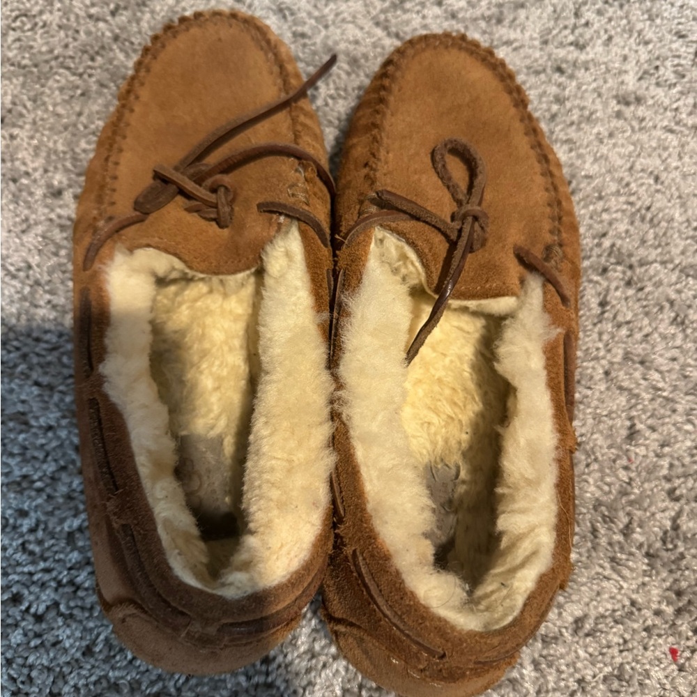 UGG Brown Moccasins with Cream Lining